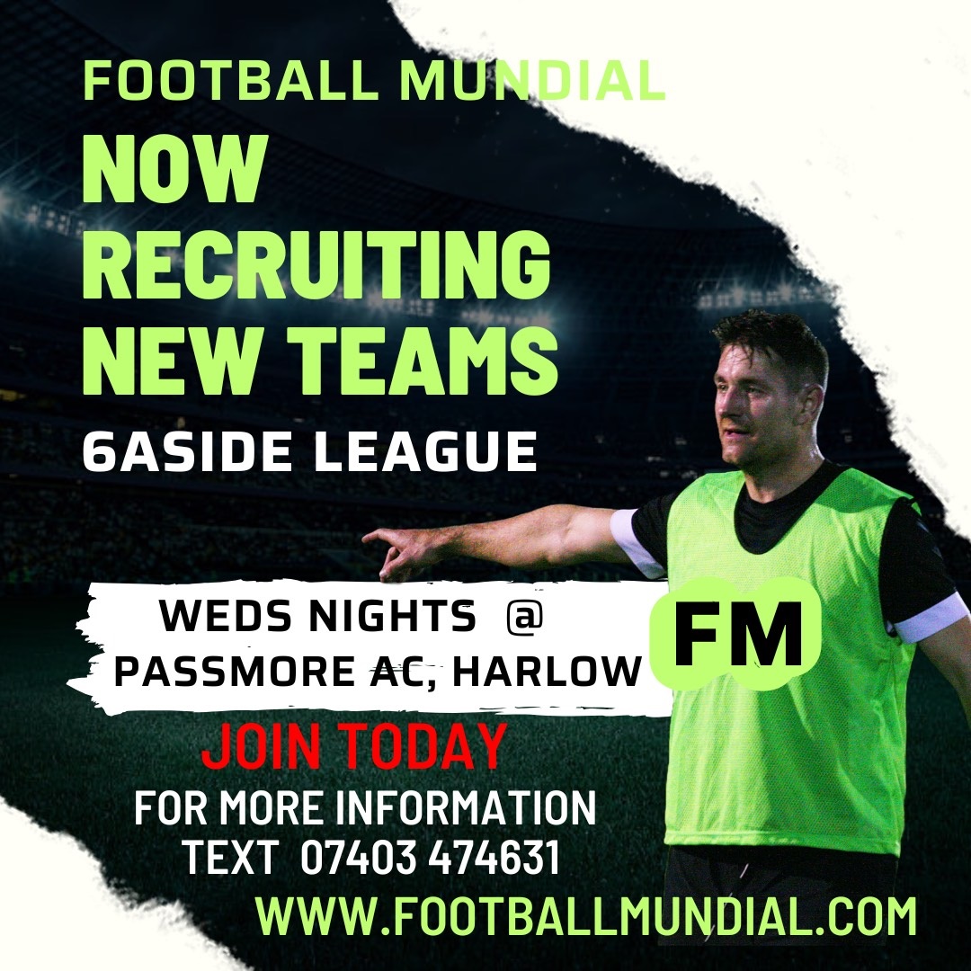 FA AFFILIATED 6 A SIDE LEAGUE IN HARLOW — hero image